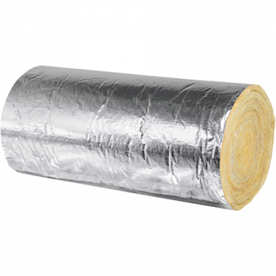 Rollo de lana de Fibra de Vidrio con Foil de Aluminio 1.22 x 15.24 mts -  Proarca